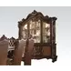 Versailles Cherry Oak 4 Door Buffet and Hutch with LED
