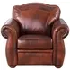 Ardentia Marco Leather Upholstered Accent Chair with Nailhead Trim