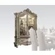 Versailles Bone White 2 Door Curio Cabinet with LED