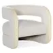 Cascade Lacquered Burlap Accent Chair
