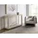 Cascade Lacquered Burlap Accent Chair