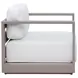Tavira Stinson White Performance Fabric Upholstered Outdoor Arm Chair