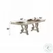 Ragenardus Antique White Extendable Rectangular Dining Room Set