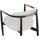 Merrowyn Black and Louis Cream Performance Fabric Dining Arm Chair