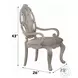 Ragenardus Antique White Arm Chair Set of 2