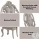 Ragenardus Antique White Arm Chair Set of 2