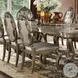 Ragenardus Synthetic Leather and Vintage Oak Side Chair Set of 2