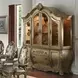 Ragenardus Vintage Oak 6 Door Buffet and Hutch with LED