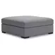 Bealton Salt and Pepper Oversized Accent Ottoman