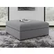 Bealton Salt and Pepper Oversized Accent Ottoman