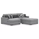 Bealton Salt and Pepper 3 Piece Sectional with LAF Chaise