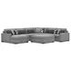 Bealton Salt and Pepper 6 Piece Sectional with LAF Chaise