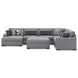 Bealton Salt and Pepper 6 Piece Sectional with LAF Chaise