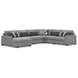 Bealton Salt and Pepper 6 Piece Sectional with LAF Chaise