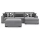 Bealton Salt and Pepper 3 Piece Sectional with RAF Chaise