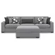 Bealton Salt and Pepper Modular 140" Sofa