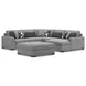 Bealton Salt and Pepper 5 Piece Sectional with RAF Chaise