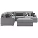 Bealton Salt and Pepper 5 Piece Sectional with RAF Chaise