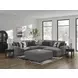 Bealton Salt and Pepper 5 Piece Sectional with RAF Chaise
