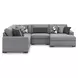 Bealton Salt and Pepper 5 Piece Sectional with RAF Chaise