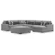 Bealton Salt and Pepper 6 Piece Sectional with RAF Chaise