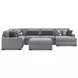 Bealton Salt and Pepper 6 Piece Sectional with RAF Chaise