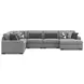 Bealton Salt and Pepper 6 Piece Sectional with RAF Chaise
