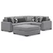 Bealton Salt and Pepper 4 Piece Sectional