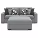 Bealton Salt and Pepper Modular 100" Loveseat