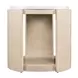 Limestone Light Brown and White Volakas Stone Top Side Table