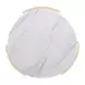 Limestone Light Brown and White Volakas Stone Top Side Table