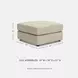 Seyler Sand Oversized Accent Ottoman