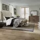 Americana Farmhouse Dusty Taupe and Black 9 Drawer Dresser with Mirror