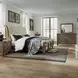 Americana Farmhouse Dusty Taupe and Black 9 Drawer Dresser with Mirror