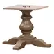 Americana Farmhouse Dusty Taupe and Brown 5 Piece Dining Set with Nailhead Trim