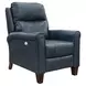 Pep Talk Blue Leather Hi Leg Power Recliner with Power Headrest and USB Charging