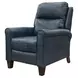 Pep Talk Blue Leather Hi Leg Power Recliner with Power Headrest and USB Charging