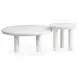 Sunset Cove Moonlight Pearl Round Nesting Cocktail Table
