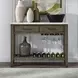 Edison Brownstone and White Marble Top Server