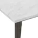 Edison Brownstone and White 64" Rectangular Marble Top Dining Table