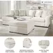 Chessington Ivory 2 Piece Sectional with LAF Chaise