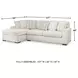 Chessington Ivory 2 Piece Sectional with LAF Chaise