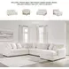 Chessington Ivory 4 Piece Sectional with RAF Chaise