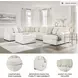 Chessington Ivory 4 Piece Sectional with RAF Chaise