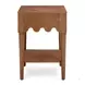 Oodle Walnut 1 Drawer Open Nightstand