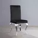 Fabiola Black Upholstered Side Chair Set of 2