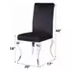Fabiola Black Upholstered Side Chair Set of 2