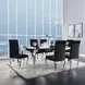 Fabiola Black Upholstered Side Chair Set of 2