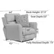 Chappy Linen Power Lay Flat Recliner