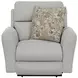 Chappy Linen Power Lay Flat Recliner